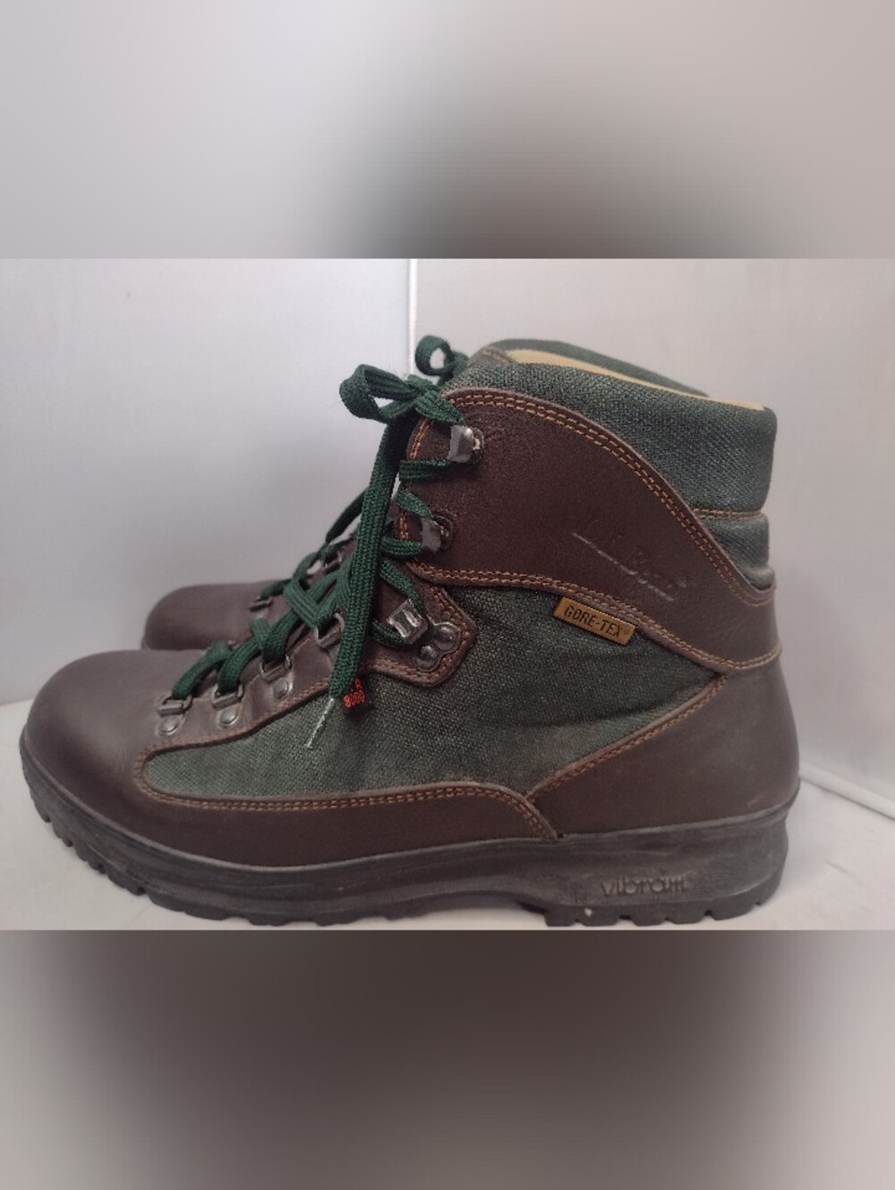 LL Bean Cresta GoreTex Leather Air8000 Hiking Waterproof Boots Men 10.5W Vintage